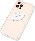 Ellie Rose Mirror Decal for Smartphone, Stick-On Lips Mirror Phone Charm Sticker