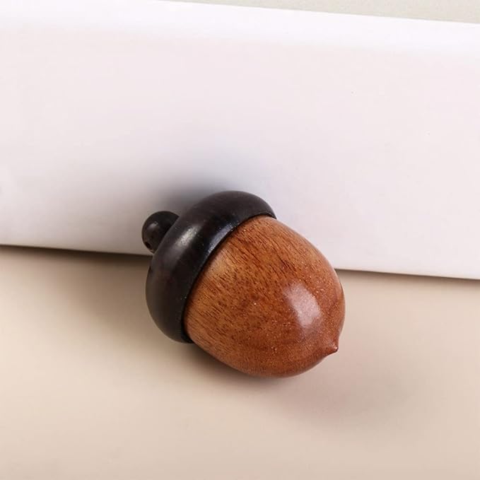 Leadigol 5PCS Solid Wood Medicine Pill Box, Mini Sandalwood Pill Case Tablets, Wood Medicine Pill Box, Tablets Storage Sealed Can, Sandalwood Rescue Wooden Pill Case Box