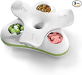 Daily Pill Box Organizer 3 Times a Day, Travel Small Pill Case, 3 Compartments Compact Pill Container, Portable Pill Holder for Vitamin, Medicine, Supplement, Fish Oil, White