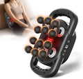 12-Head Massage Gun Deep Tissue, Electric Massager Tool with 9 Levels & 9 Modes, Cordless Back/Neck/Foot/Arm/Body/Leg/Shoulder Massager for Pain Relief, Gifts for Men/Women/Mom/Dad (Black+Black)