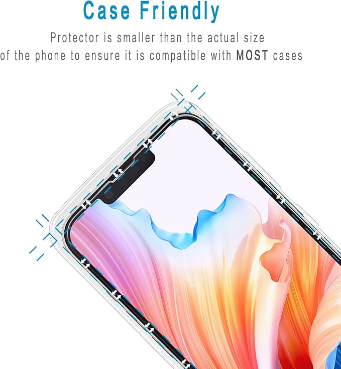 HPTech 2 Pack Anti Blue Light Screen Protector Designed for iPhone 14, iPhone 13 and iPhone 13 Pro Eye Protection Tempered Glass Film, Easy to Install, Bubble Free