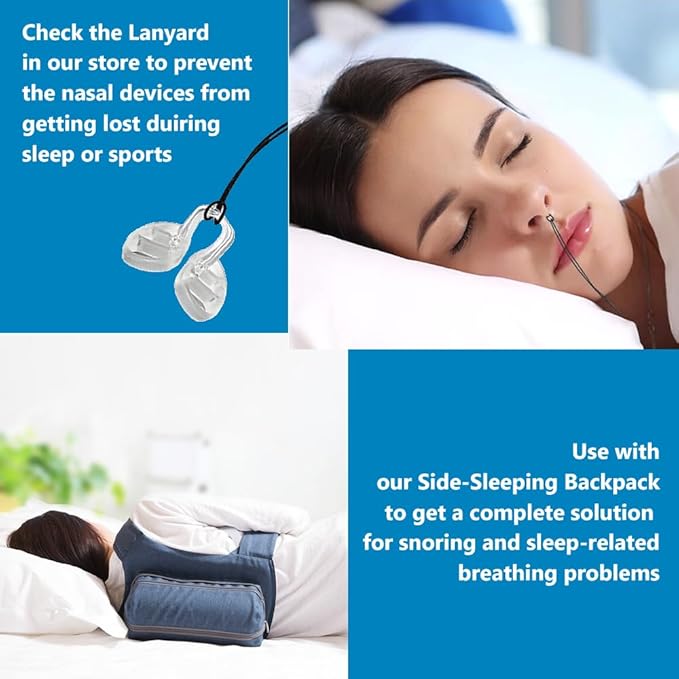 WoodyKnows Super-Support Nasal Dilator for Snoring aid, Improves Sleep and Sports Airflow, Breathe Better (Combo Pack XS/S/M/L)
