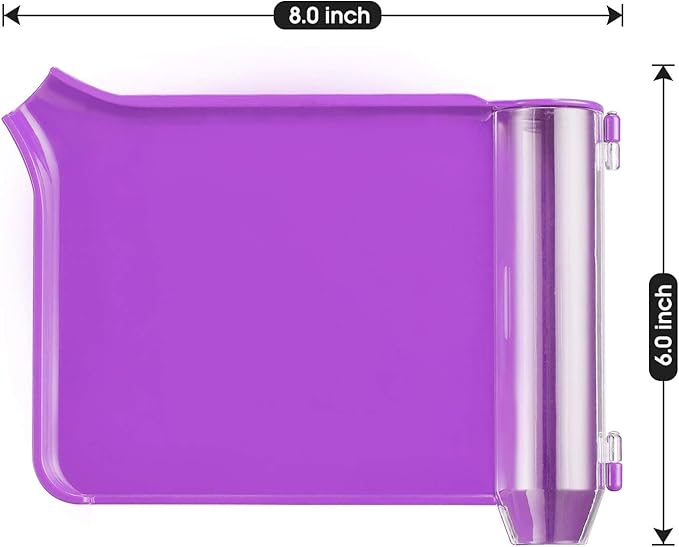 Medarchitect Left Hand Pill Counting Tray with Spatula (Purple - L Shape)