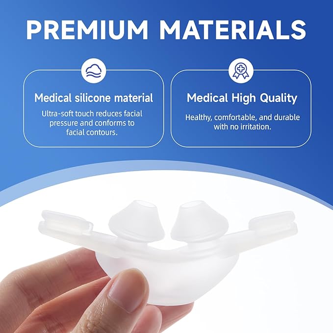 3-Pack Replacement Nasal Pillow Cushion Compatible with Swift FX - Ultra Soft Silicone CPAP Mask Cushion with Dual-Layer Technology for Perfect Seal - Premium Nose Pillows Cushions Only, Medium