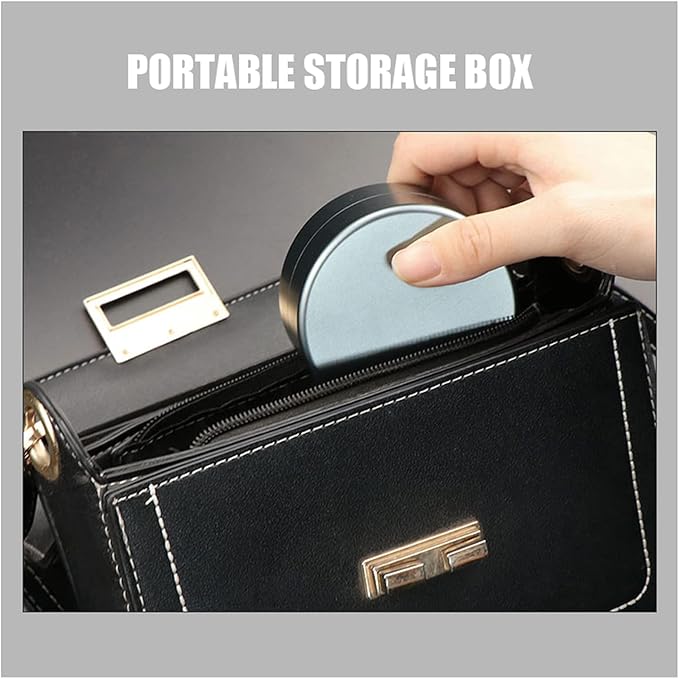 Small Round Metal Pill Box, Travel Pill Container Aluminum, Portable Pill Case Moisture Proof, Outdoor Pill Holder Medicine Organizer Container for Purse Handbag Pocket