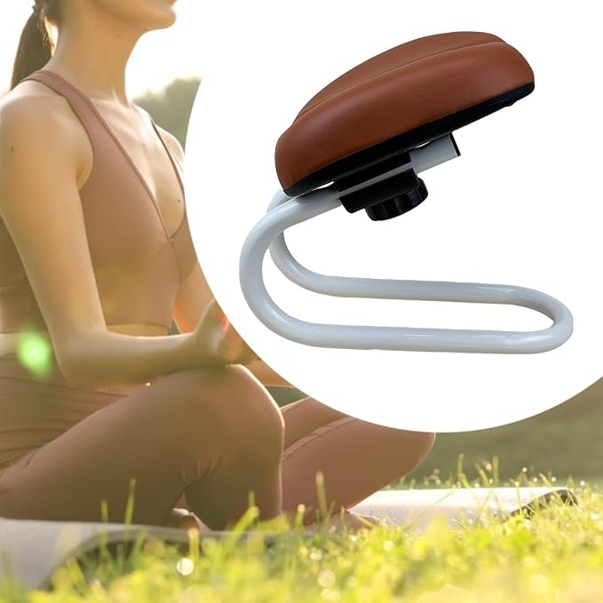 Kneeling Meditation Stool, Prayer Bench Adjustable Height, Portable Meditation Bench, for Studio Yoga Praying Prayer, Brown
