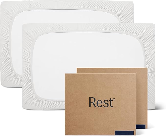REST® Evercool®+ Cooling Fitted Sheet, Split King, Arctic White, 13’’Deep (Stretched up to 15’’) Silver Infused Cooling Bedding for Hot Sleeper and Night Sweat, for Fresh and Hygienic Sleep