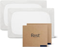 REST® Evercool®+ Cooling Fitted Sheet, Split King, Arctic White, 13’’Deep (Stretched up to 15’’) Silver Infused Cooling Bedding for Hot Sleeper and Night Sweat, for Fresh and Hygienic Sleep