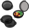 4 Pcs Mini Pill Organizer Small Pill Box Cute Portable Pill Case for Pocket Purse Travel Storage Containers Earplug Case Medicine Dispenser Vitamin Holder(4 Black)