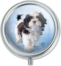 Shih Tzu Dog Proud Blue Pill Case Trinket Gift Box