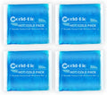 Reusable Gel Ice Packs (4 Pack) - Hot Cold Pack for Injuries, Pain Relief, Migraines - Gel Ice Pack Cold Compress for Back, Neck, Foot and Wrist - Flexible Cold Packs for Injuries - 5.1" x 6.5"
