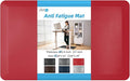 Art3d 3/4" Thick Kitchen Mats for Floor, Waterproof 20" X 32" Cushioned Comfort Mat, Anti Fatigue Mats for Kitchen, Ergonomic Standing Office Desk, Home and Garage, Red