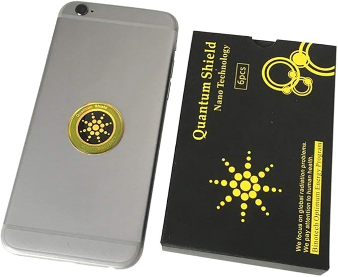 EMF Stickers Blocker Neutralize Protection for Cell Phones case and Electronic Devices WiFi 5G (Pack of 6 Golden and 6 Silver Stickers)