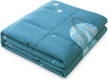 Sivio Weighted Blanket, Cotton Heavy Blanket for Calm, Soft and Breathable Weighted Throw, Moon and Star, 36" x 48" 3lbs