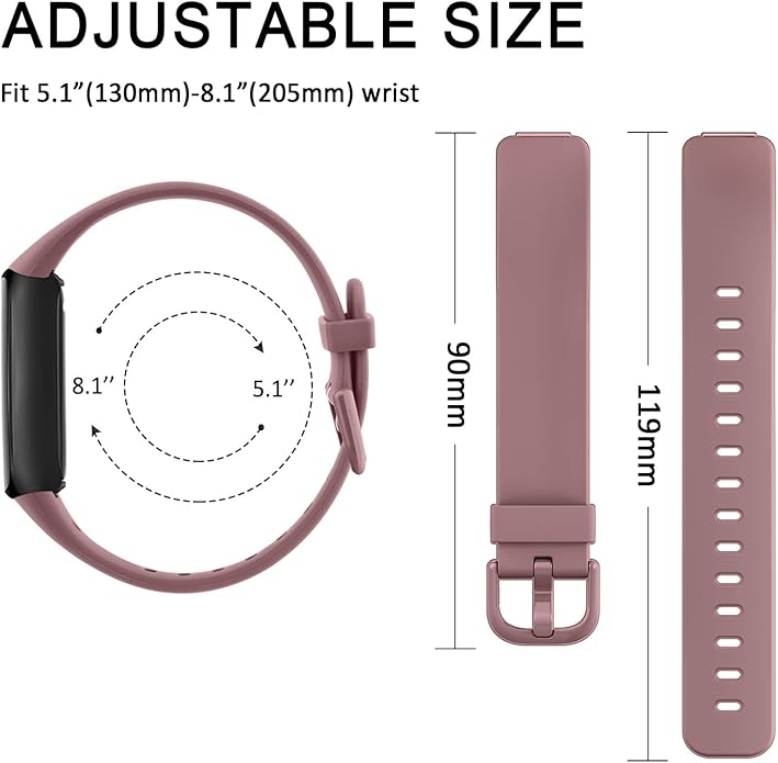 2-Pack Bands for Fitbit Inspire 3 Bands for Women Men, Classic Soft Replacement Sport Wristbands Replacement Straps Compatible with Fitbit Inspire 3 Fitness Tracker