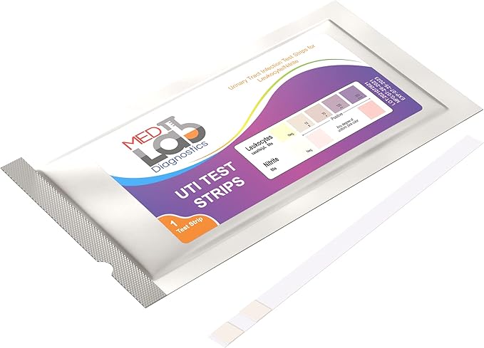 UTI Test Strips(Pack of 6) Individually Wrapped Urinary Tract Infection Urine UTI Test Kit for Women, Men, Kids Cats and Dogs