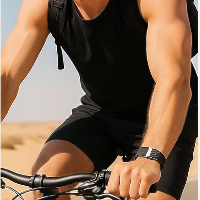 Nylon Loop Compatible for Hume Band Replacement, Womnen Men Adjustable Breathable Soft Wristband Strap for Hume Health Band Fitness Tracker