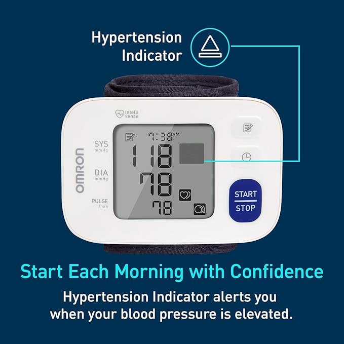 OMRON 3 Series Wrist Blood Pressure Monitor for Home Use - #1 Doctor & Pharmacist Recommended Brand - Clinically Validated