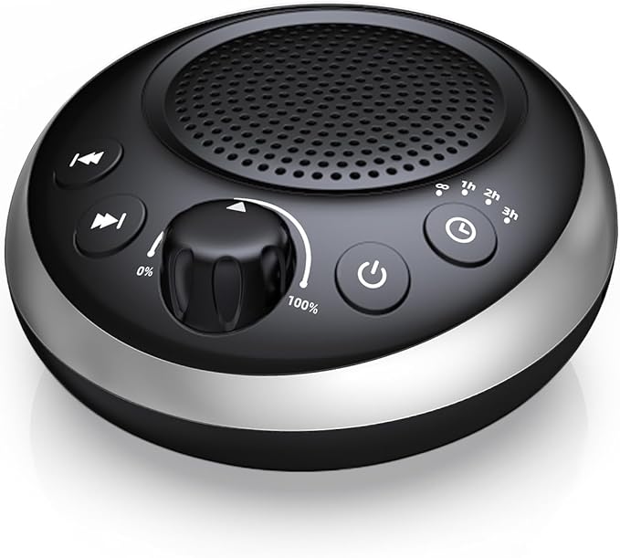 Sound Machine Loud White Noise Machine Nonstop Brown Noise Sleep Machine 30 Soothing Sounds for Baby Kids Adults Pink Noise Sounds Machine 36-Level Vol 4 Timer Memory Function for Home Travel Office