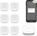 YoLink Water Leak Starter Kit: Hub + 6 Leak Sensor 1 (Silent), LoRa Long-Range, App/SMS/Email Alerts, D2D Offline Triggers, 2 AAA Up to 5-Year Battery, Compatible with Alexa/IFTTT/Home Assistant