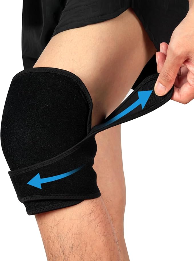 2 PCS Gel Ice Pack Wrap with Straps for Knee,Elbow, Wrist, Neck, Ankle & Back,Reusable Ice Packs for Injuries, Inflammation & Recovery Hot Cold Therapy Short Style