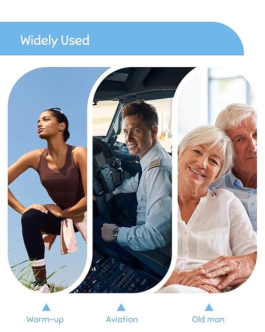 Vibeat Pulse Oximeter Fingertip, Small Size Blood Oxygen Meter with Smart Reminder for Home Use, O2 monitor with Batteries & Lanyard, Blue