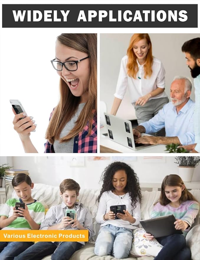 Cell Phone Large Area Protection Stickers, from All Phones/Tablets/Laptops/All Devices Rainbow Colors,4.2 x 2.4 x 0.015 inches, Applies to Everyone - (20 Pcs)