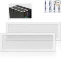 Dust Filter PC 360mm for Computer Cooler/PSU/Routers Nylon 80 Mesh, Magnetic Dust Filter PC Dust Cover Mesh Dustproof Computer Fan Filter Grills (Nylon, 120x360mm, 2pcs, White)