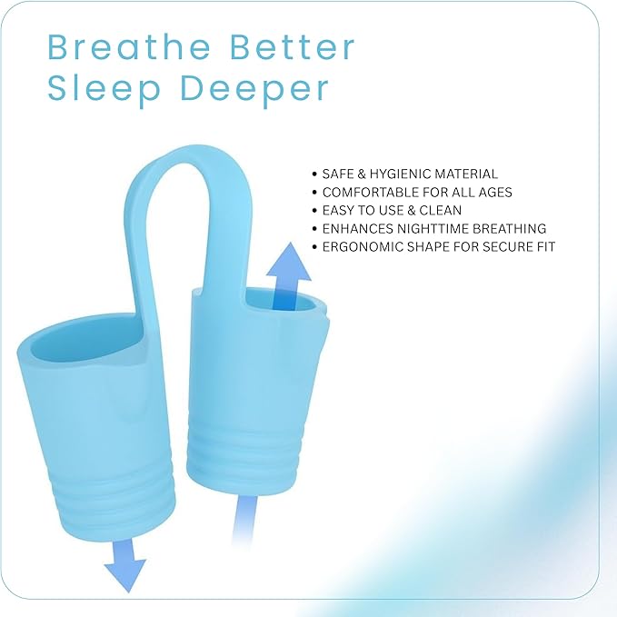 Nasal Dilators for Sleeping – Nose Opener & Nose Breather (4 Sizes S/M/L/XL) Internal Anti Snoring Nose Vents – Soft Silicone Nasal Expander for Better Airflow & Night Breathing