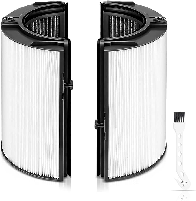 360° Combi Glass HEPA + Carbon Air Purifier Filter Compatible with Dyson HP04 TP07 TP06 HP06 TP04 TP7A PH02 PH01 PH03 PH04 PH3A HP09 TP09 HP07 HP10 TP10 HP4A HP7A DP04 Air Purifier, #965432-01