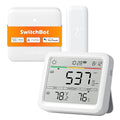 SwitchBot Air Quality Monitor Indoor for CO2/TEMP/Humidity, Portable CO2 Monitor Carbon Dioxide Detector for Home/Car/Office/Greenhouse(Alexa-Enabled Meter Pro CO2)