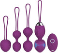 4 Kegel Balls for Women Tightening Exercise Set, Different Kegel Weights for Pelvic Floor Muscle, Pelvic Floor Trainer System for Beginners & Advance (Purple)