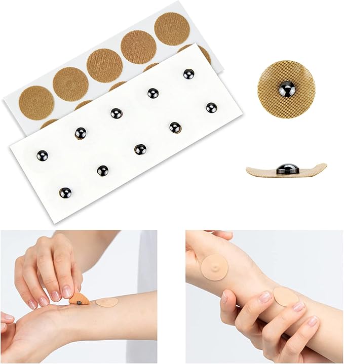 Magnetic Acupressure Patches, Spot Magnet Kit Contains 3000 Gauss 40 Magnets + 600 Gauss 40 Magnets