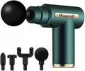 Massage Gun,Upgrade Deep Tissue Muscle Massage for Pain Relief,Percussion Massager with 4 Massage Heads & Silent Brushless Motor,Portable Handheld Massager Gifts for Women Men