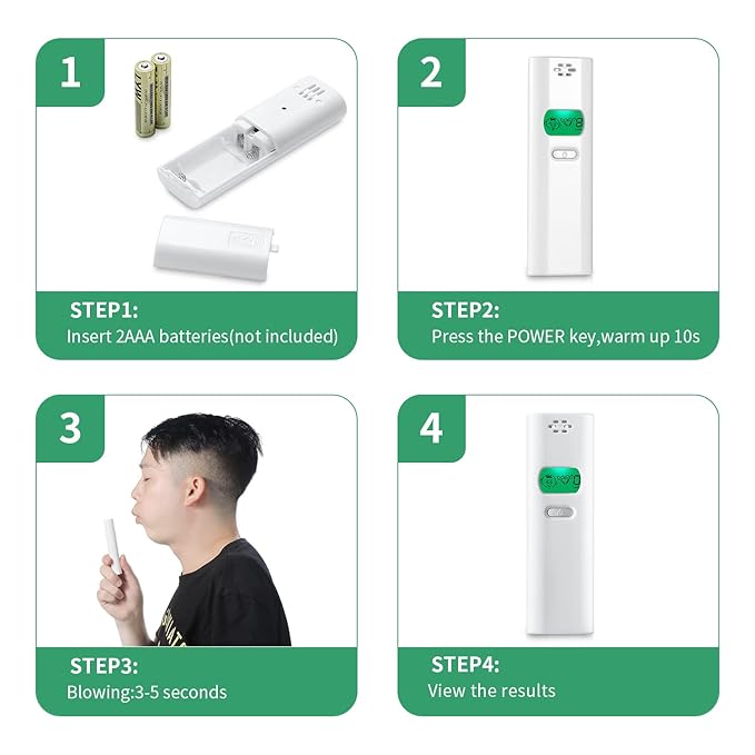 Bad Breath Tester Professional - Oral Odor Monitor Tool, Portable Breath Smell Analyzer & Checker for Personal Cavity Testing