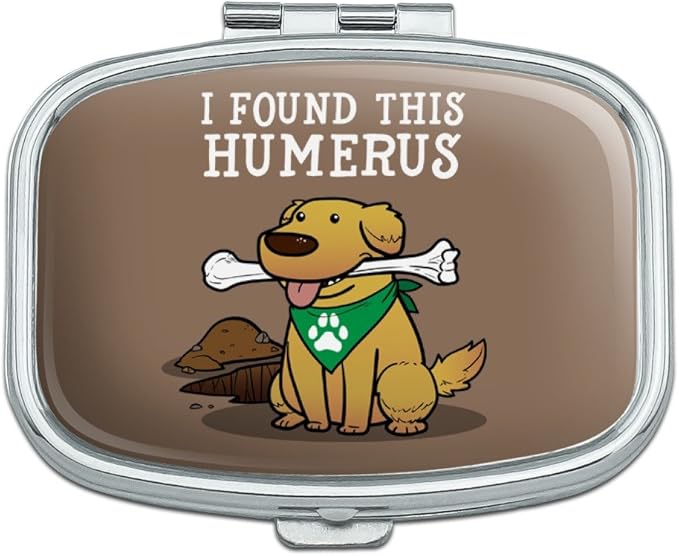 I Found This Humerus Bone Dog Humorous Rectangle Pill Case Trinket Gift Box
