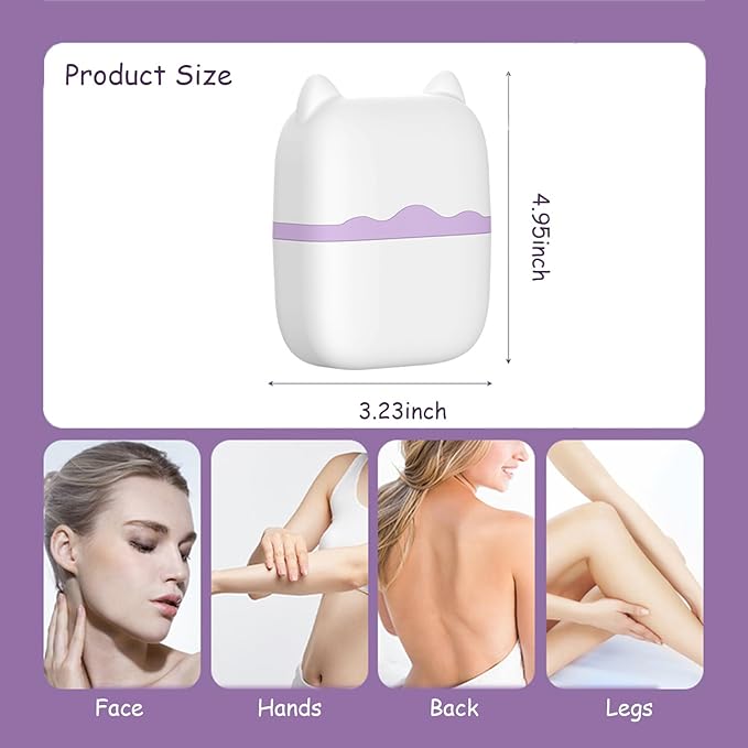 Ice Roller for Face & Eyes Multi Functional Facial Skin Care Tools with 2 in 1 Face Roller for Reduces Puffiness, Self Care for Men Women