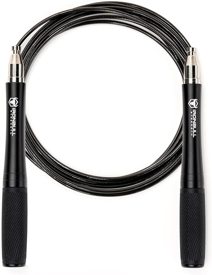 Jump Rope for Men & Women - Ultra-Fast, High Speed Jump Rope - Self-Locking Screw-Free Design with Aluminum Handles and Silicone Textured Grips - Precision Engineered for Maximum Performance - Skipping Rope for Workout Fitness, Cross Training & Home Ex...