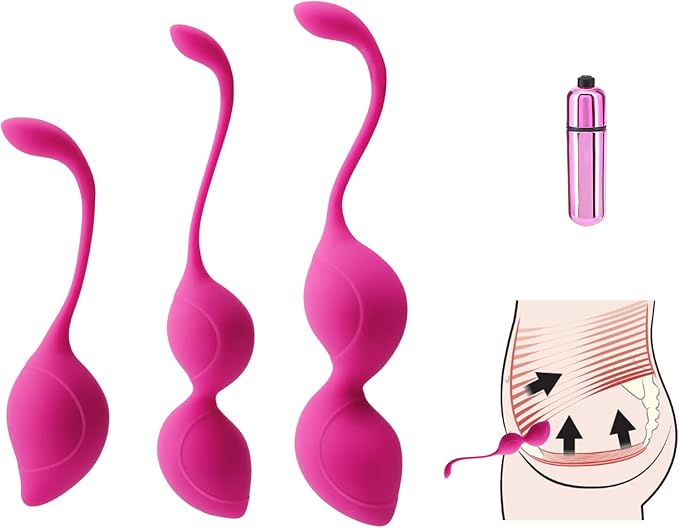 Kegel Tightener Balls: for Vaginal Tightening Ben was Balls for Women Pelvic Floor Muscle Strengthening Kegel Weights Ben Wa Balls Set Kegel Balls Set for Women Tightening Exercise Beginners Advanced