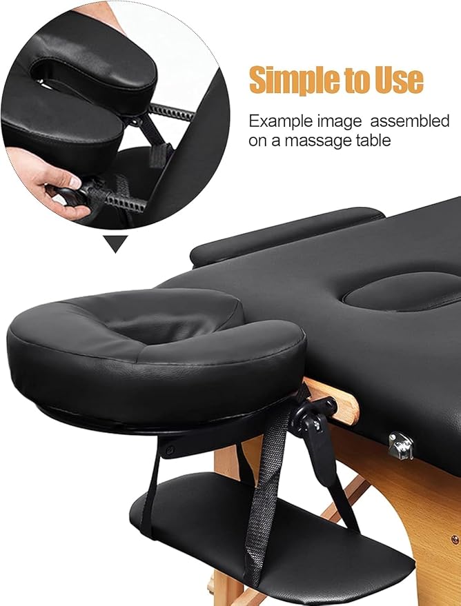 Kalolary Massage Face Cradle for Bed, Adjustable Bed Massage Head Holder, Massage Head Rest at Home, Face Cradle Replacement for Beauty Spa Therapy Tattoo
