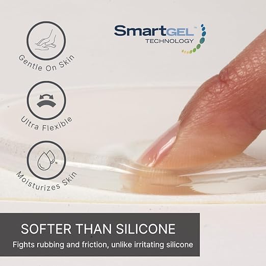 NatraCure Gel Toe Spacers - Helps with Bunions, Corns, Blisters, Rubbing & Overlapping Toes - Toe Separators for Women & Men to Correct Toes - 2 Pack