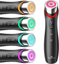 Upgraded Version | 6-in-1 Real Glass Glow Device | Looking Glass Skin with Enhanced Absorption, Radiance, Elasticity, Pore Care | LED Anti-Wrinkle Device | Skin Care Firming, Toning