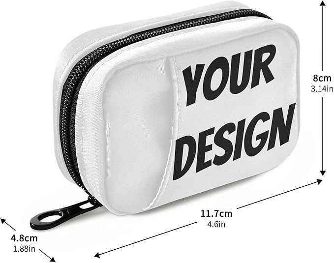 Custom Design Travel Pill Organizer Bag Compact Printed Case with Removable Box & Mesh Pocket Ideal for Daily Use Trips & Gym