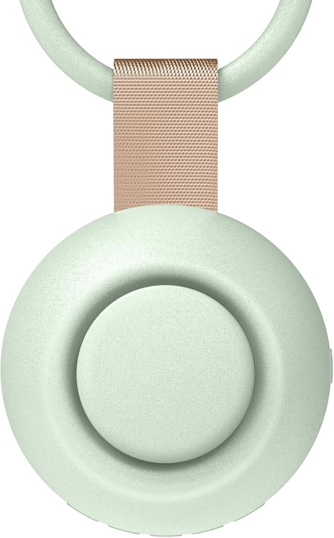 2026 Mom's Choice Awards, Portable Sound Machine for Baby Adult, AI Cry Detection, 18 Soothing Sound, Bluetooth Rechargeable White Noise Machine for Home Office Travel, Nursery Light, Green