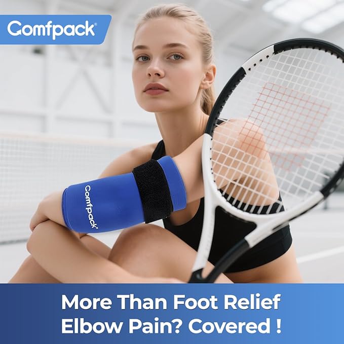 Ankle Ice Pack Wrap for Plantar Fasciitis, Swelling,Reusable Ankle Brace Ice Pack, Flexible Hot Cold Therapy Ice Sock for Achilles Tendonitis, Sprain, Surgery, Heel Pain
