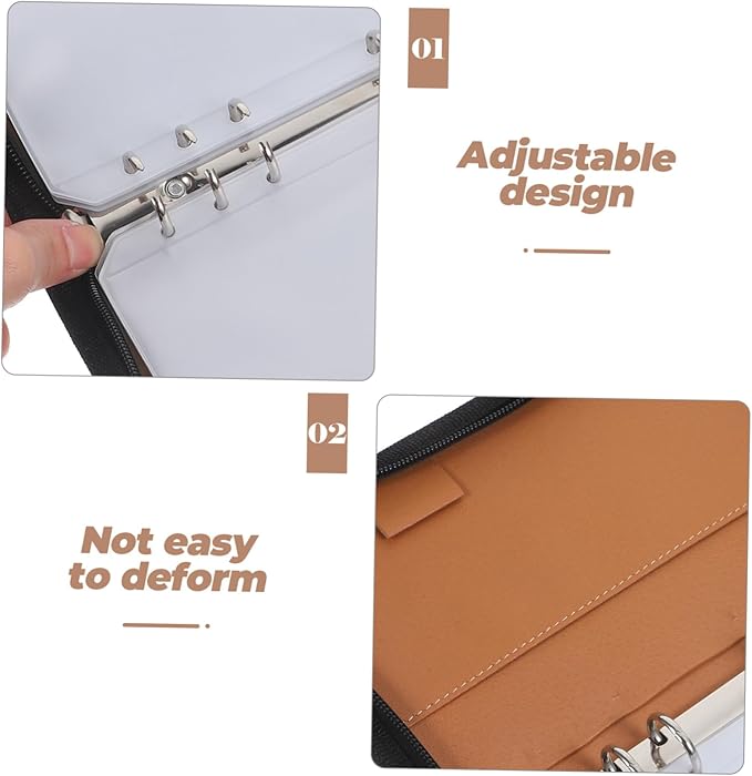 Ciieeo PU Pill Organizer with Removable Zipper Pouches Travel Medicine Storage Bag Loose Leaf Pharmacy Holder for Medication Vitamins Supplements Portable Travel Use