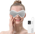 Aroma Season Vibrating Heated Eye Mask for Dry Eyes, 3000mAh Cordless Warm Eye Compress for Stye, Rechargeable Electric Eye Heating Pad for MGD, Included Hygienic Eyelid Sheets
