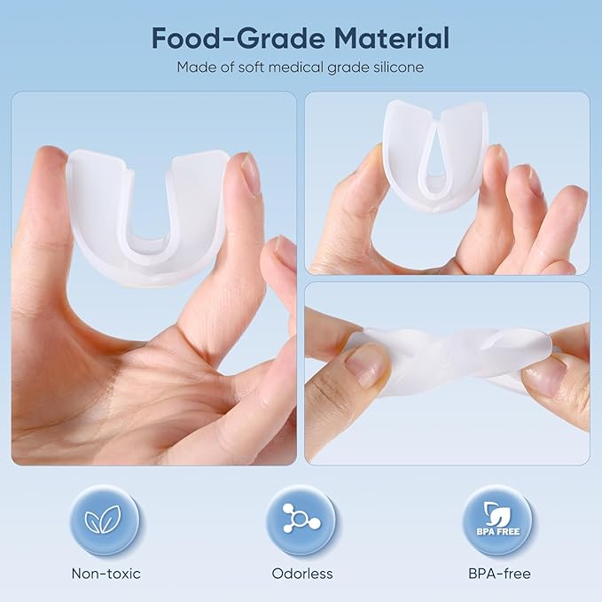 Anti-Snoring Device, Reusable Snore Stopper Anti Snoring Mouthpiece, Snoring Solution Mouthpiece Stop Snoring for Men and Women