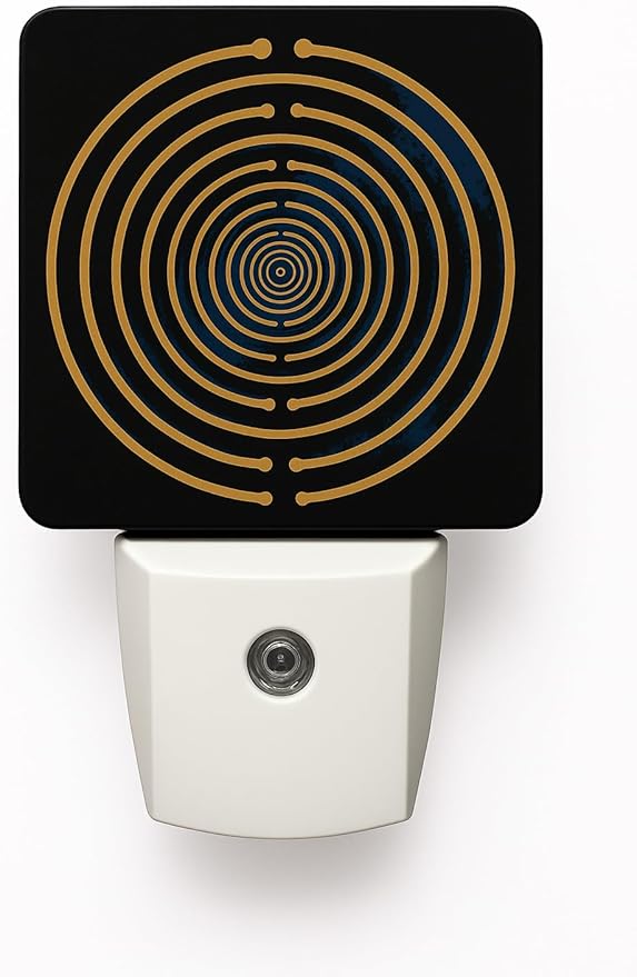 EMF Protection Plug in for Home – Electromagnetic Field Shielding Device for WiFi & Smart Meters | Integrated Red Light | Chaos Signal Blocker | Harmonic Energy | Sacred Geometry Design | USA Seller
