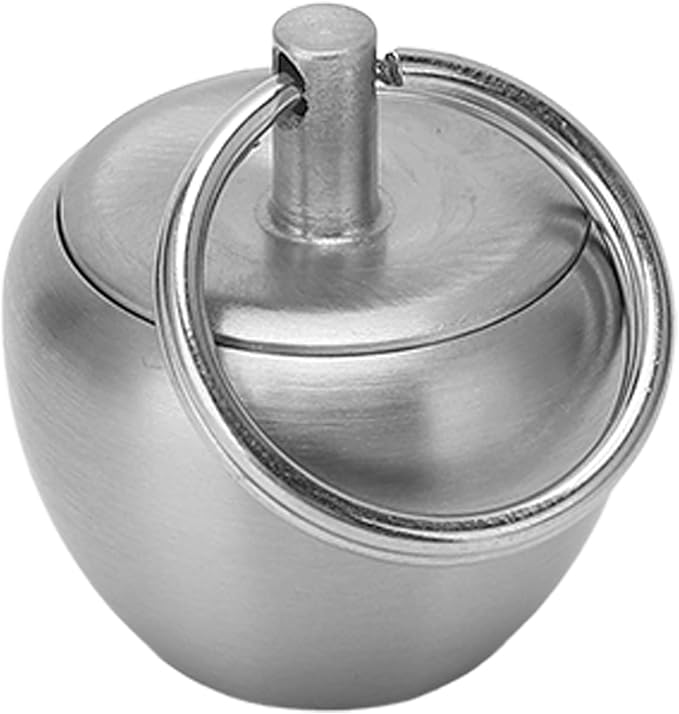Stainless Steel Case, Mini Portable Metal Small Box Sealed Jar Keychain Pendant Organizer Stainless Steel Organizer Keychain Holder
